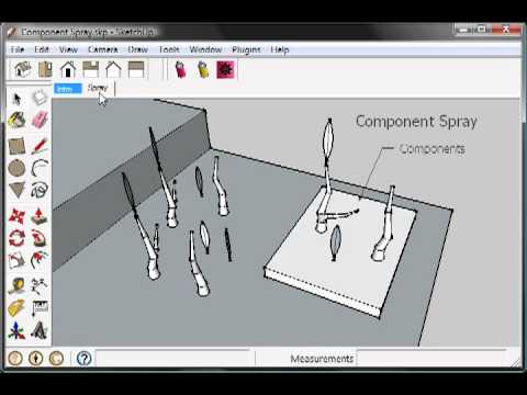 SketchUp - Component Spray Plugin