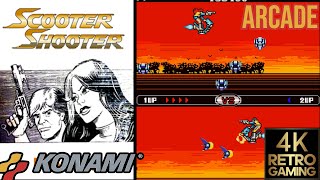 Scooter Shooter Arcade ( Konami 1985 ) 4k 60fps Longplay