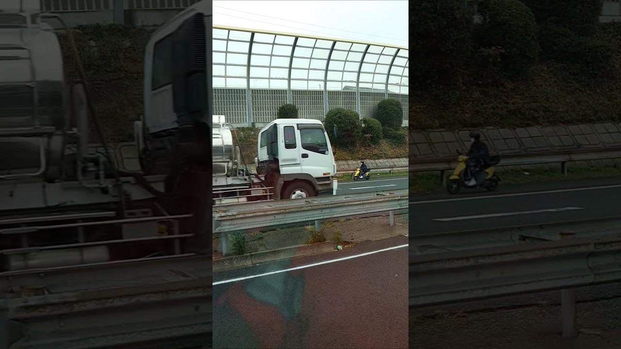 高速逆走原付#逆走#京葉道路