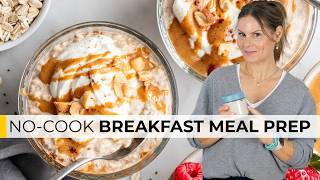 5-Minute Peanut Butter Overnight Oats | High-Protein Breakfast Hack