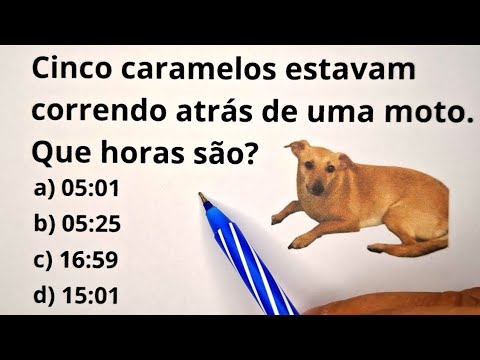5 QUESTÕES DE RACIOCÍNIO LÓGICO - Nível 1 - Prof.Marcelo