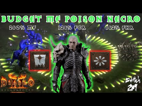 Budget Magic Find Poison Nova Necro Build Guide: Wrecks w/o Needing OP Gear - Diablo 2 Resurrected