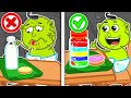 Lion Family Eat And Cook Healthy Food Vs Junk Food Cartoon For Kids