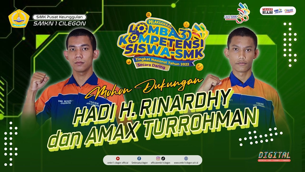 Peserta Lomba Kompetensi Siswa (LKS) SMK Tingkat Nasional Tahun 2022 - Bidang Lomba Mechatronics