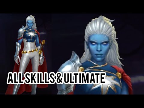 Marvel Future Fight : All Phyla-Vell Skills & Ultimate