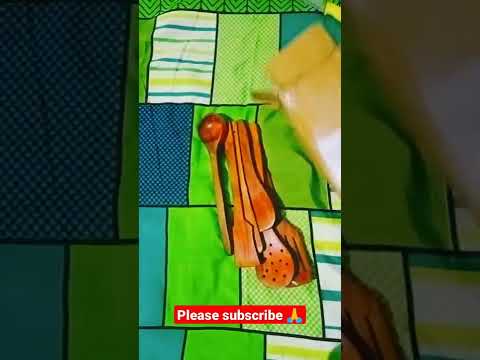 😍7 piece wooden spoons from meesho.MRP 179/-#shorts #youtubeshorts #viralvideo #unboxing