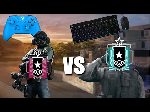 (1v1) Top Controller Champion Vs MnK Console Cheater - Rainbow Six Siege