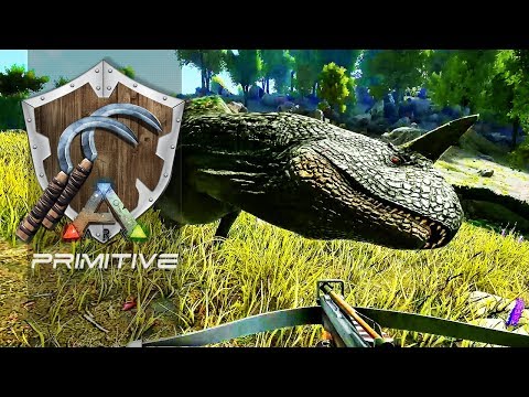 ARK PRIMITIVE T2 EP24   Fui Atacado Por Um Microraptor, Casal de Carno!
