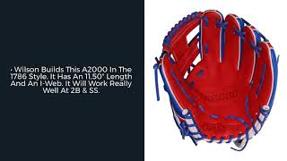 Video thumbnail: Wilson A2000 1786 Puerto Rico 11.5" Baseball Glove: WTA20RB21PR86