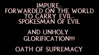 Theatres Des Vampires - Oath of Supremacy Lyrics