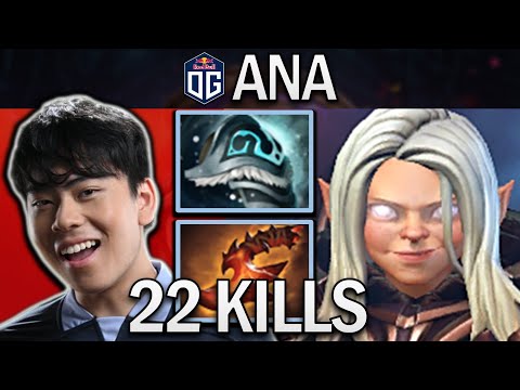 OG.ANA SMURF INVOKER WITH 22 KILLS & OVERWHELMING BLINK - DOTA 2 PRO GAMEPLAY