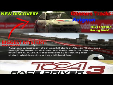 ToCA Race Driver 3 • Obscure Tracks [#1] Mystery about Avignon the forgotten Race Track from game.