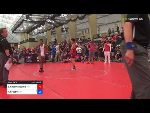 2018 UWW Cadet And U23 Nationals/UWW Cadet Greco-Roman 48 RR Rnd 1 - Brenden Chaowanapibool (Wash)