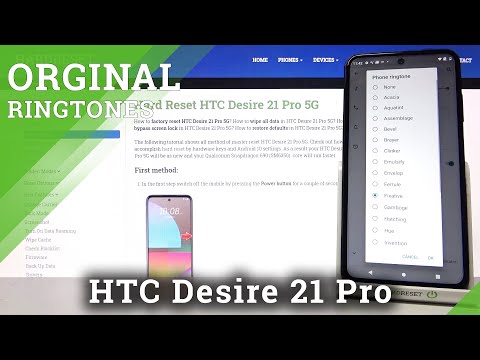 Hear All Stock Ringtones in HTC Desire 21 Pro 5G – Locate Ringtone Settings