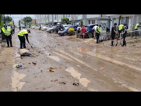 Colonia Culturas de México en Chalco, continúa bajo el agua por las fuertes precipitaciones