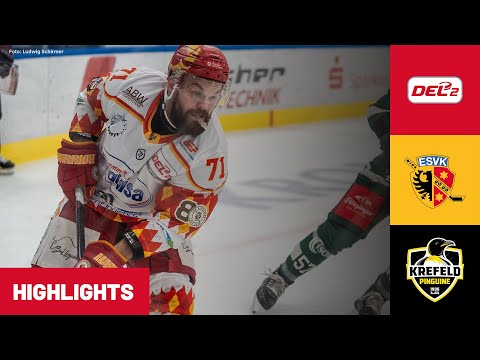 DEL2: ESV Kaufbeuren vs. Krefeld Pinguine | Highlights