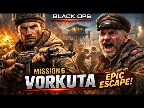 Black Ops 1 Mission 6 VORKUTA – Epic Prison Escape | Full Campaign Walkthrough (No Commentary)