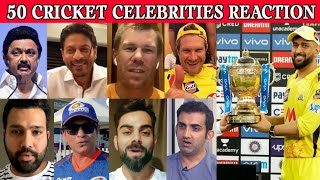 Cricket Celebrities Reaction On CSK Victory | CSKVsKKR | 2021 IPL | Virat Kohli, RohitSharma, RCB,MI