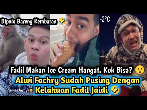 KESERUAN FADIL JAIDI DAN ALWI FACHRY LIBURAN DI JEPANG - MAKAN ICE CREAM HANGAT