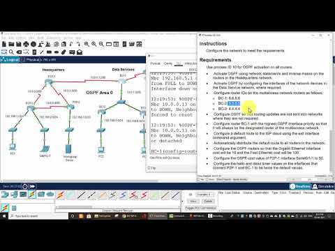 2.7.1 Packet Tracer Single Area OSPFv2 Configuration