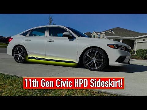 DIY HPD Side Underbody Spoiler 2023 Honda Civic! 11th Gen Civic