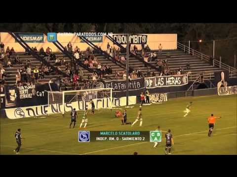 Goles de Independiente RM 0 - Sarmiento 2. Fecha 12. Torneo B Nacional. FPT
