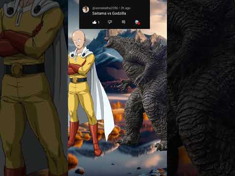 saitama vs godzilla #likeandsubscribe #anime #shortvideo