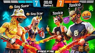 2 VETERANOS ME RETAN A UN PVP TOXICO EN FREE FIRE😱!