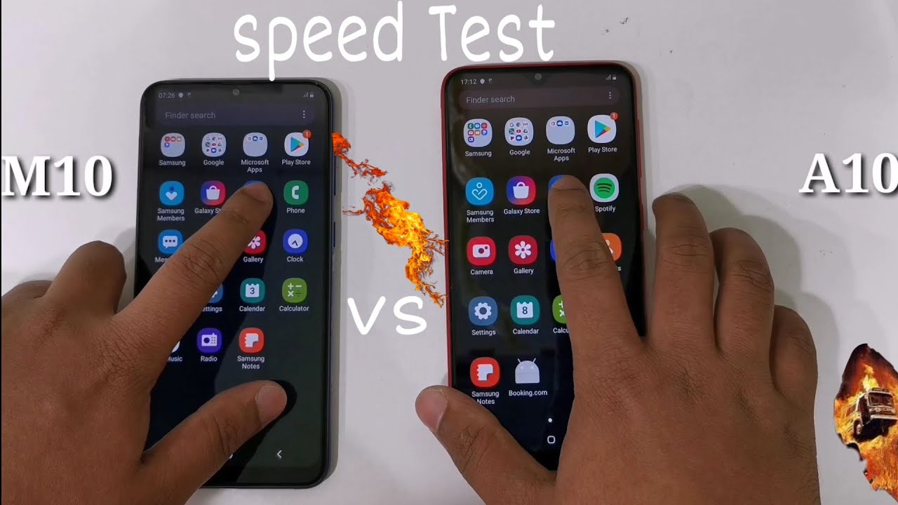 Samsung galaxy A10 vs Samsung galaxy M10 Speed Test + Camera