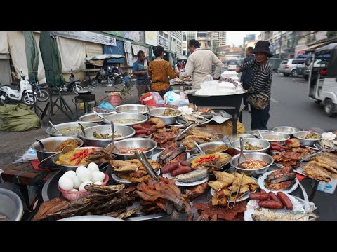 Olympic Evening Street Food Show - Plenty Different Various Food Type for Dinner in Town
