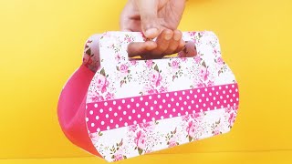 How to Reuse Waste Cardboard Purse | Handmade PURSE DIY
