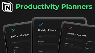  - 3 Notion Productivity Planners To Increase Your Focus