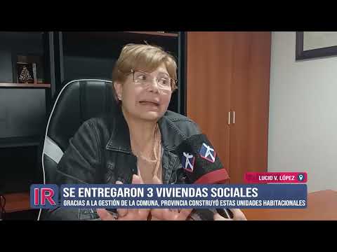 Entrega de viviendas en Lucio V. López
