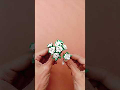 Diy-easy tissue paper flower bouquet, how to make flower bouquet, art/craft #diy#shorts#viral