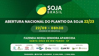 Abertura do plantio da soja