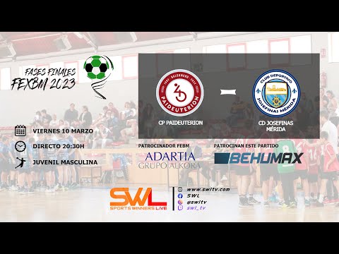 CP Paideuterion Vs CD Josefinas Mérida | Fase Final Juvenil Masculina | 10/03/2023