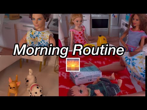 Barbie Dolls - Our NEW Family Morning Routine 2025!!