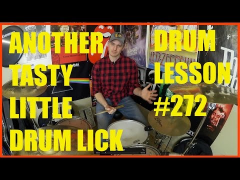 COOL ROCK, FUNK, HIP HOP 4/4 DRUM FILL - DRUM LESSON #272