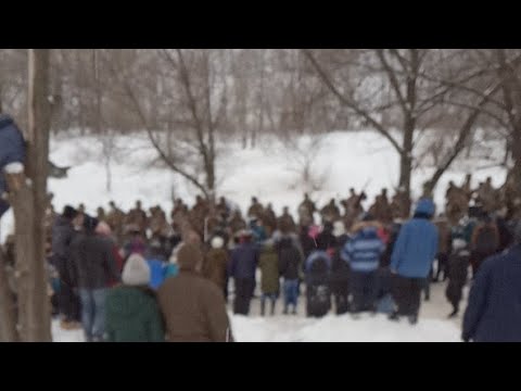 Реконструкция дня Освобождения Воронежа