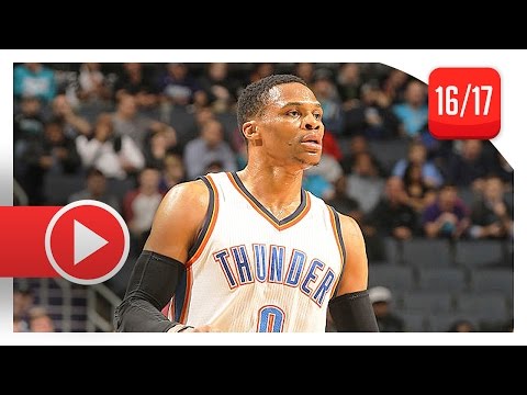 Russell Westbrook Full Highlights vs Hornets (2017.01.04) - 33 Pts, 15 Reb, 8 Ast