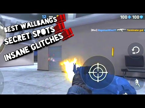 INSANE GLITCHES/SECRET SPOTS/BEST WALLBANG SPOTS ON GROUNDED 🛹- Critical Ops 1.16 in discription