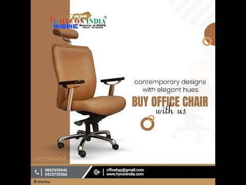 Modern high back leather office chair