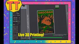 Tina Tries LIVE: 3D Printing Star Wars Hue Forge | Visit Dagobah You Will hueforge