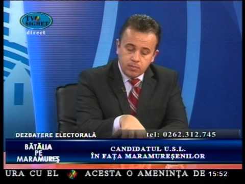 3 decembrie 2012 - "Bătălia pe Maramureș" la TV Sighet - Vasile Berci și Liviu Marian Pop
