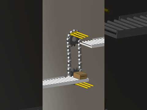 Vertical Conveyor Mechanism (Mechanical Movement 48)  #mechanicalmechanism #mechanical #animation