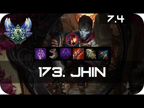 Diamond Jhin Bot vs Viktor Season 7 s7 Patch 7.4 2017 Gameplay Guide Build Normals