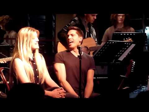 Michael Falzon & Samantha Hagen singing 