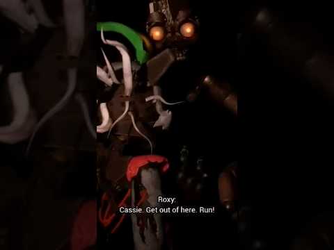 FNAF Security Breach RUIN DLC Roxanne protects Cassie from Mimic scene #fnaf #shorts