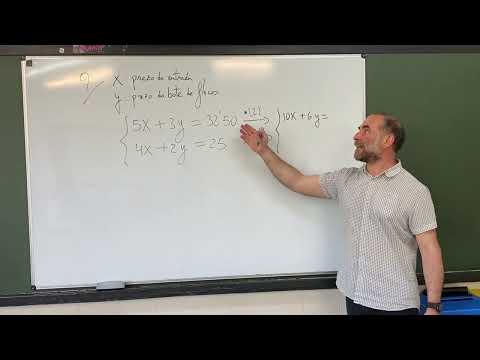 Vídeo: Resolución dun sistema de ecuacións lineares. Método de redución