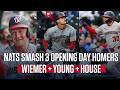 Nats Smash 3 Home Runs On Opening Day | Joey Wiemer, Jacob Young, Brady House